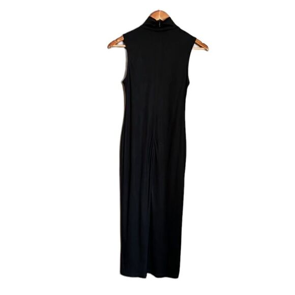 Six crisp days black faux wrap midi dress - Picture 9 of 9